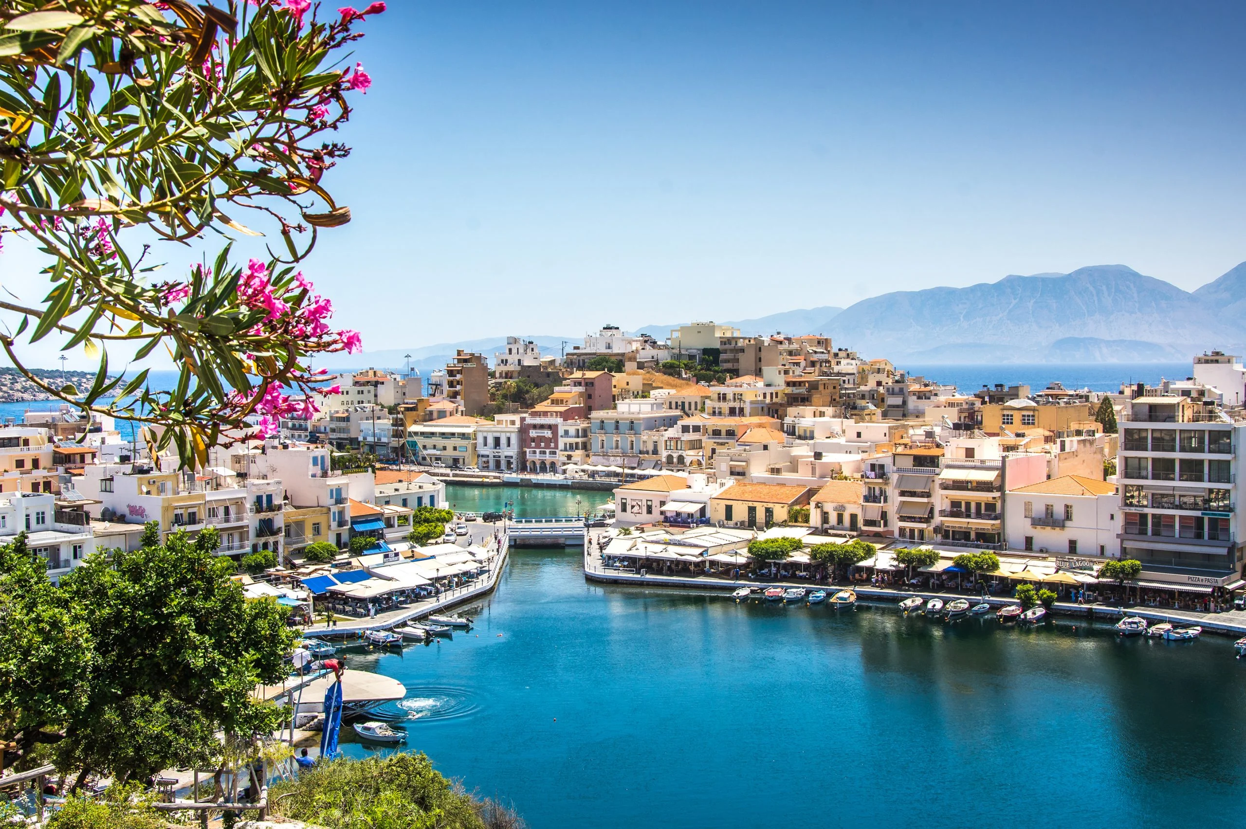 Harbour town on a Greek island